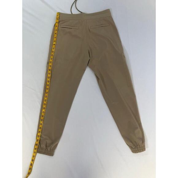 Athleta Go Fat Travel Pants Drawstring Waist Khaki Size 4 Outdoor Hiking Travel - Picture 9 of 12